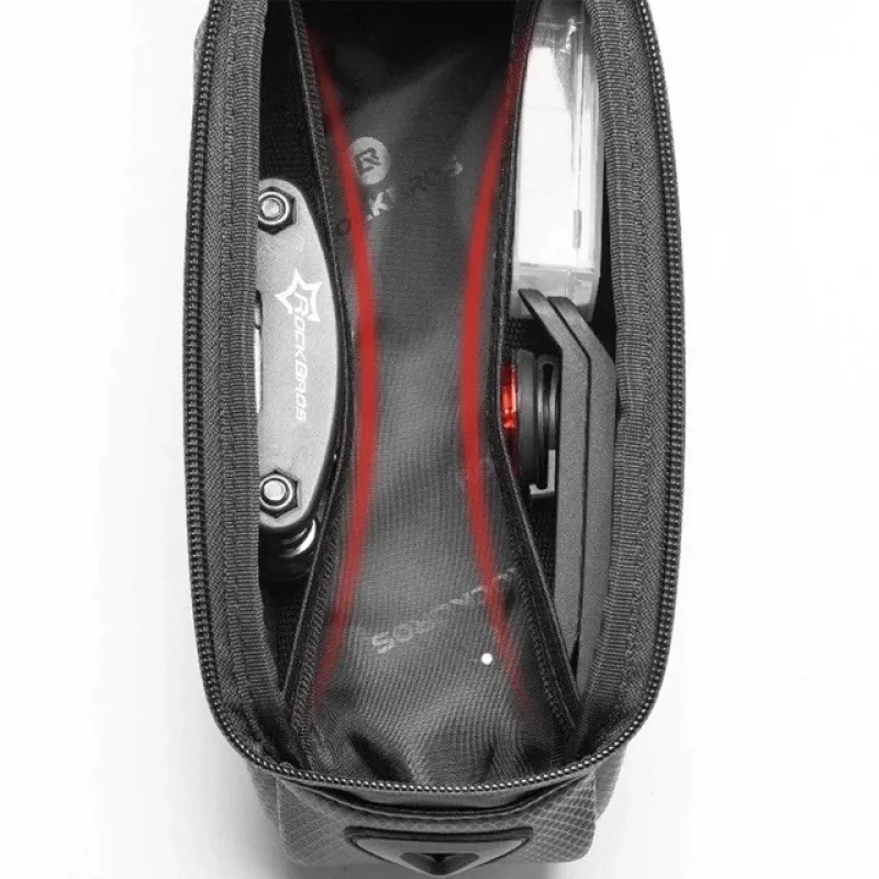 Rockbros B68-1 Jalgrattaraami kott Telefonitasku 1,7 l Must