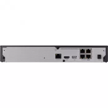 Võrgusalvesti - 4 IP kanalit - H.265 - 40Mbps - HDMI - PoE lüliti - ilma HDD-ta