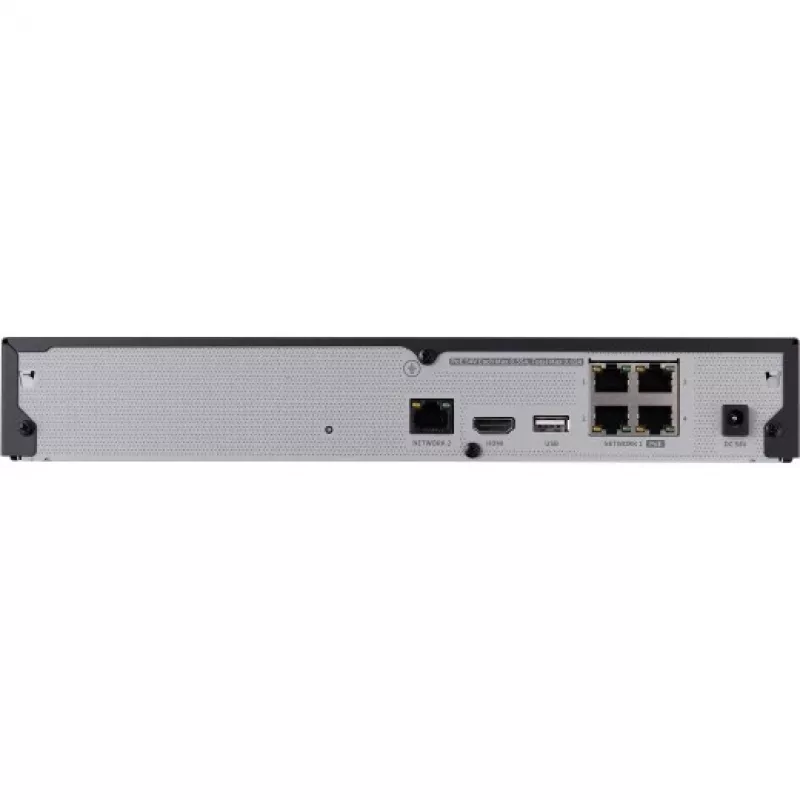 Võrgusalvesti - 4 IP kanalit - H.265 - 40Mbps - HDMI - PoE lüliti - ilma HDD-ta