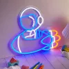 Dekoratiivne neoonvalgusti MANTA SNL90MT Style Neon Lights — Astronaut raketil motiiv