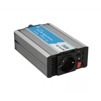 Pingemuundur Extralink OPIP-300W 12V 300W puhas siinus, alumiiniumkorpus, aktiivne jahutus