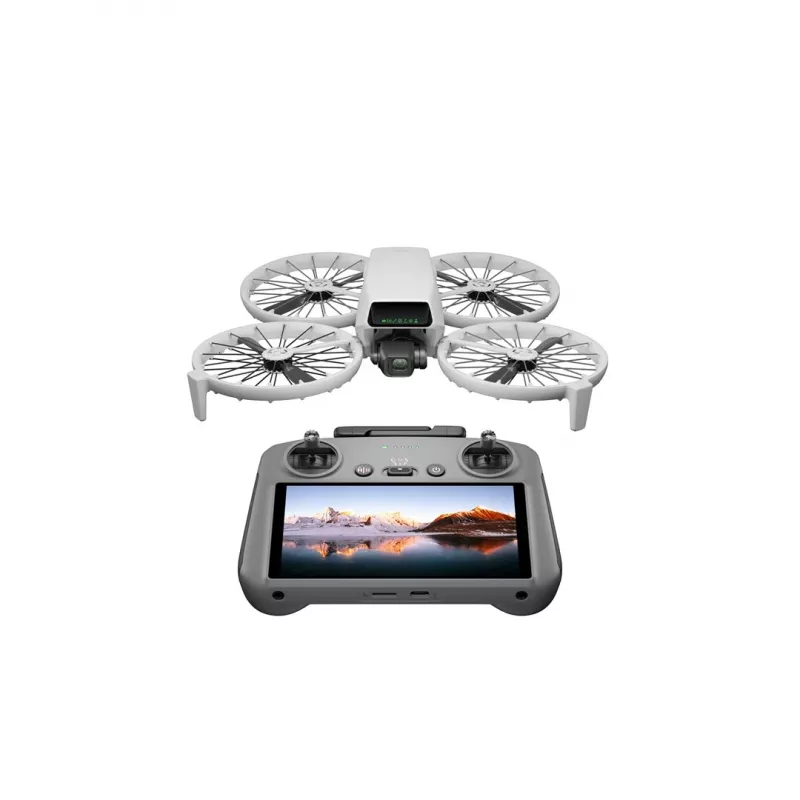 Droon DJI Flip 4 48 MP kaameraga, 4K (3840x2160), 3110 mAh aku, 16 m/s, 14 000 m ulatus, 4 rootorit, 0,249 kg, must/valge