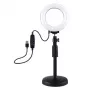 Ring-LED-lamp Puluz reguleeritava alusega PU391