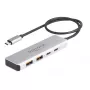 DeLOCK USB-jaotur USB USB-C 10 Gbps 2x Type-A 2x USB-C 35 cm kaabel