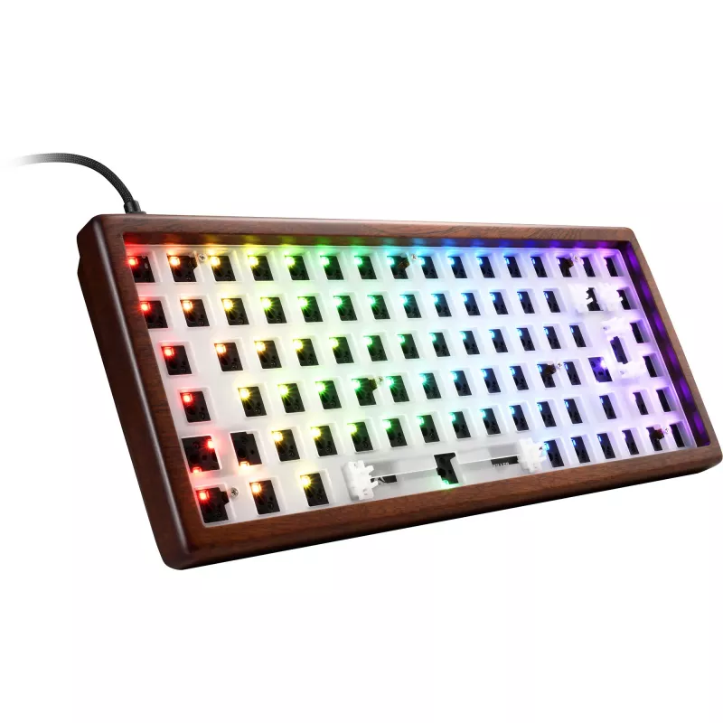 Sharkoon SKILLER SGK50 S3 Wood Barebone mängimisklaviatuur, RGB