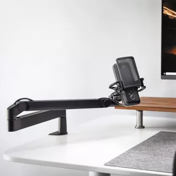 Ringhäälingu mikrofoni statiiv Elgato Wave Mic Arm LP Lauakinnitus Must 1,69 kg