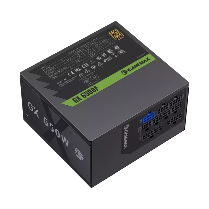 Gamemax toiteplokk, 80 PLUS, Gold | GX 650GF | 650 W
