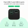 Kaasaskantav aku Green Cell PBGC25UD, 25200 mAh, Li‑Ion, 140 W koguvõimsus, 2× USB‑C + 1× USB‑A, OLED-ekraan, alumiiniumkorp