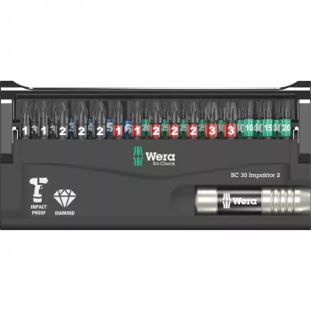 Wera 05057697001 Bit-Check 30 Impaktor 2 bit set