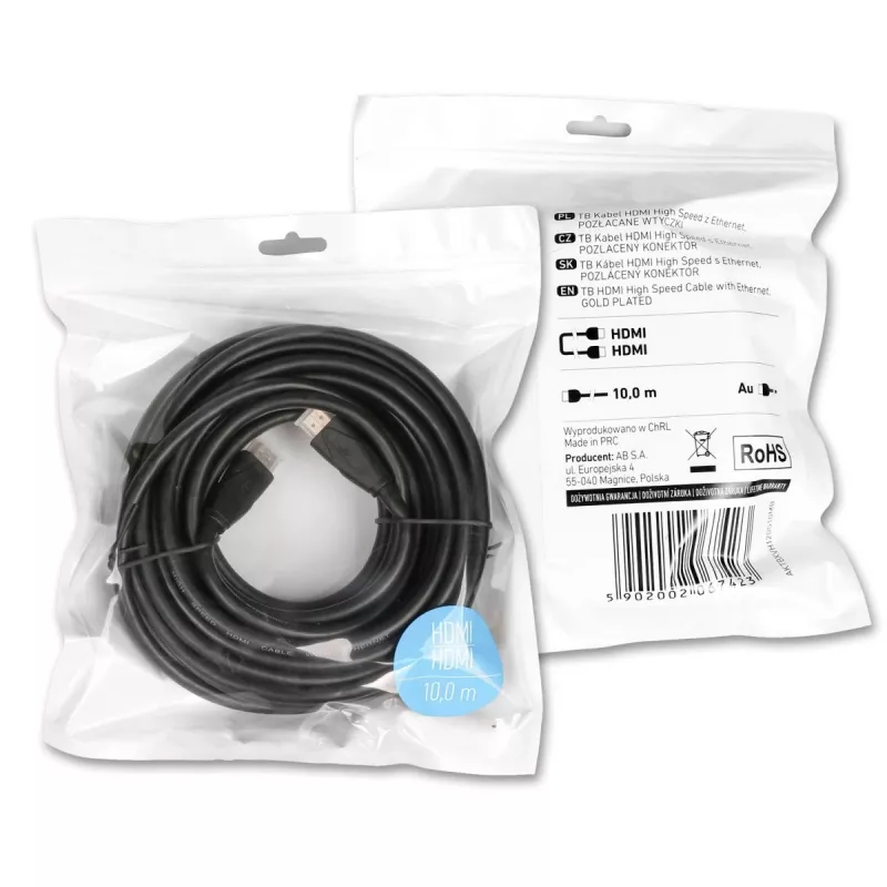 Kaabel HDMI v2.0 15 m kullatud