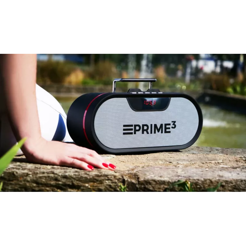 Kaasaskantav raadio PRIME3 APR81 — FM, 12W RMS, MicroSD, 3600 mAh aku, hall