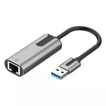 Vention USB 3.0-A Gigabit Etherneti adapter hall 0,15M alumiiniumsulamist tüüp