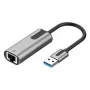 Vention USB 3.0-A Gigabit Etherneti adapter hall 0,15M alumiiniumsulamist tüüp