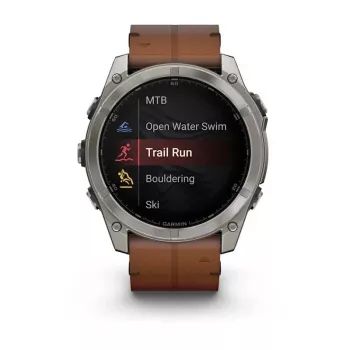 Garmin Fenix 8 3,56 cm (1,4) AMOLED 51 mm digitaalne 454 x 454 pikslit puutetundlik titaan Wi-Fi GPS (satelliit)