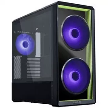 Lian Li LANCOOL 217 INF PC-korpuse komplekt + 3x UNI FAN SL-INF 120 Reverse Blade ventilaator - must