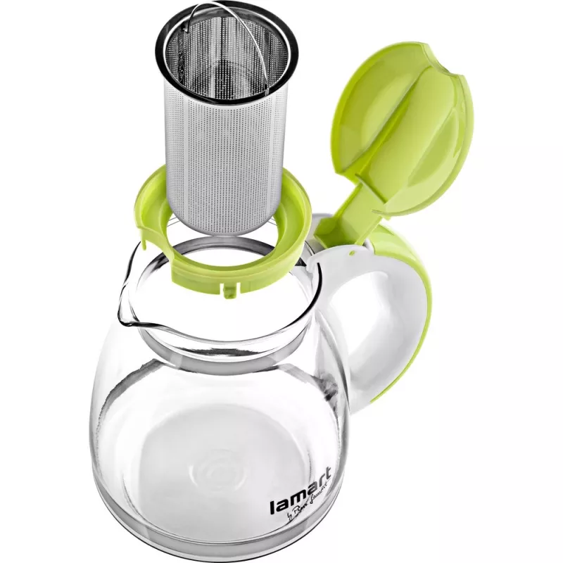 Infuser Glass Lamart LT7028 roheline läbipaistev 13 cm läbimõõt 155 mm kõrgus