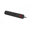 Pistikupesade riba Armac ARC5 must 5 vahelduvvoolupesaga 250 V 5 m