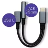 Adapter 2in1 USB-C USB-C Jack 3.5mm PD 15W