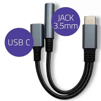 Adapter 2in1 USB-C USB-C Jack 3.5mm PD 15W