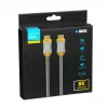HDMI-kaabel IBOX HD08 2 m, HDMI tüüp A-pistik–isane, HDMI 2.1, hõbedane
