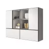Cama living room furniture set ROCO 19 (4xRO3 + 4xRO6) Valge/Must/Valge