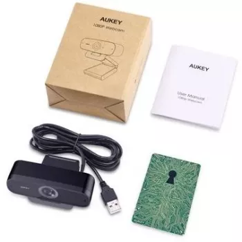 Veebikaamera AUKEY Impression 2 MP 1920 x 1080 pikslit USB Must