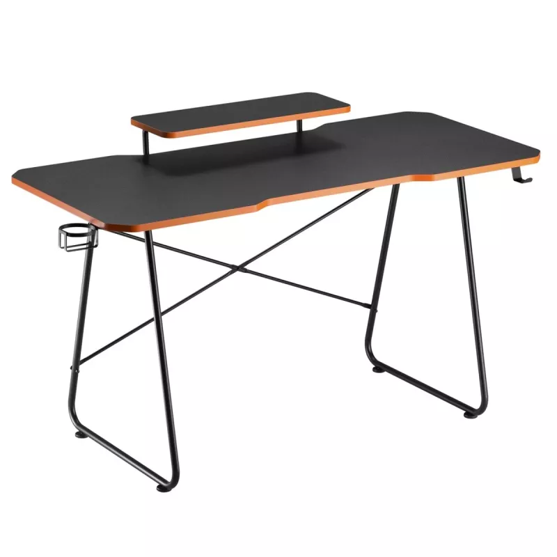 Maclean NanoRS mängulaud monitoririiuliga, max 50 kg, kõrgus 850 mm, must RS170, mängulaud, must