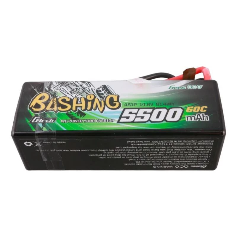 Gens ace G-Tech 5500mAh 4S1P 14.8V 60C HardCase RC auto Lipo aku