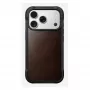 Mobiiltelefoni ümbris Nomad Rugged Leather ümbris iPhone 17 Pro, 6,3 tolli (16 cm), pruun, nahk/TPU/alumiinium