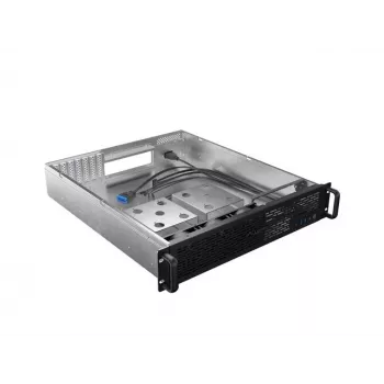 Rack Chassis Lanberg SC01-5202-12B 2U Must 3 ventilaatorit HDD+SSD