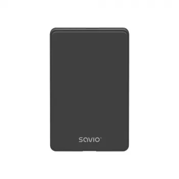 HDD/SSD korpus SAVIO AK-65 Must 2,5-tolline SATA USB 3.0 5 Gbit/s Mikro-USB