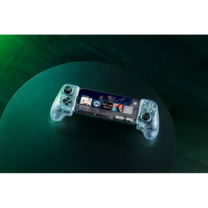Razer Kishi V3 – Phantom White Ed. USB-mängupult Analoog Android, iOS
