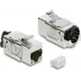 Keystone-moodul DELOCK 86610 — lame roostevaba teras RJ-45, 16,4×37,5×22 mm