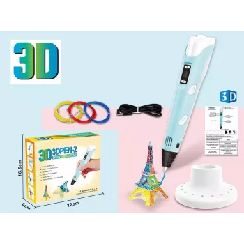 3D-pliiats, filamendikomplekt USB-toitekaabliga
