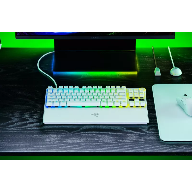 Razer Huntsman V3 Pro Tenkeyless 8KHz | Mänguklaviatuur | Juhtmega | US | Valge | Razer Analog Optical Switch Gen-2