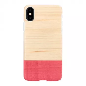 Nutitelefoni ümbris man and wood iPhone X/XS-ile — valge, kokkusobimatu disain