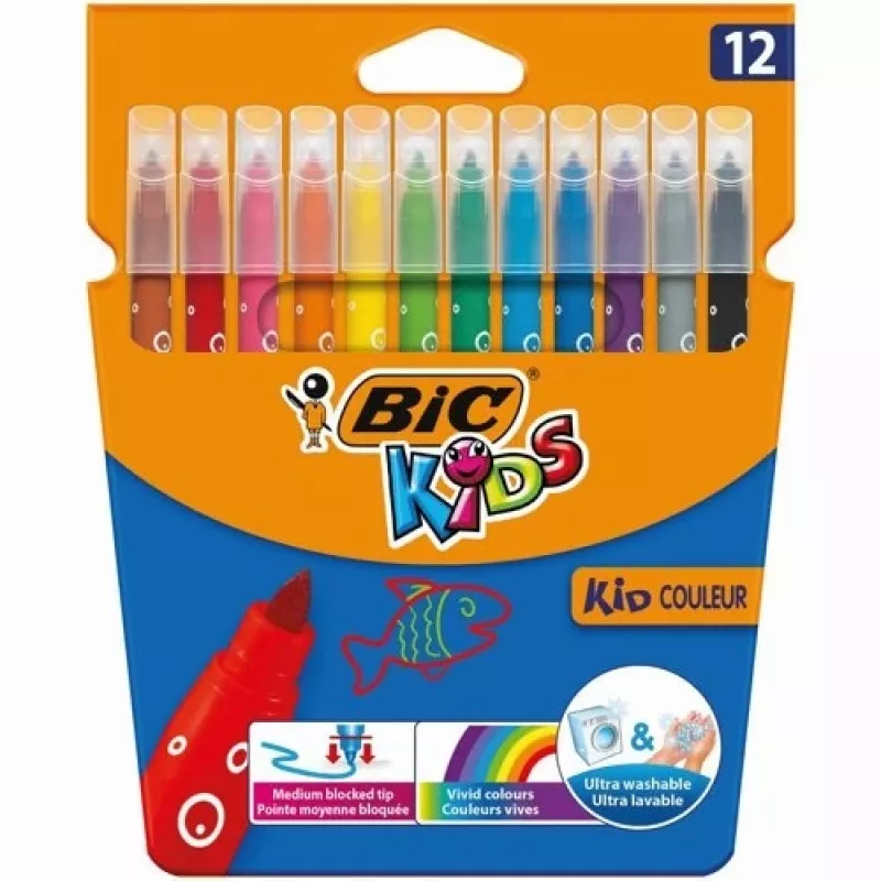 BIC viltpliiatsid CF KID750 12 värvi 9202937