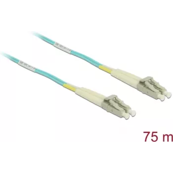 DELOCK InfiniBand / fiiberoptiline kaabel 75 m MMF OM3 2x LC – Akvavärv