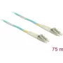 DELOCK InfiniBand / fiiberoptiline kaabel 75 m MMF OM3 2x LC – Akvavärv