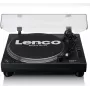 Vinüülplaadimängija Lenco LEN L-3818 must, automaatne, alumiiniumist plaaditaldrik, USB Type-B, AC 230V