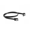SATA III kaabel LANBERG CA-SASA-13CU-0050-BK 0,5 m, SATA 7-kontaktiline kuni 7-kontaktiline, 6 Gbit/s, must