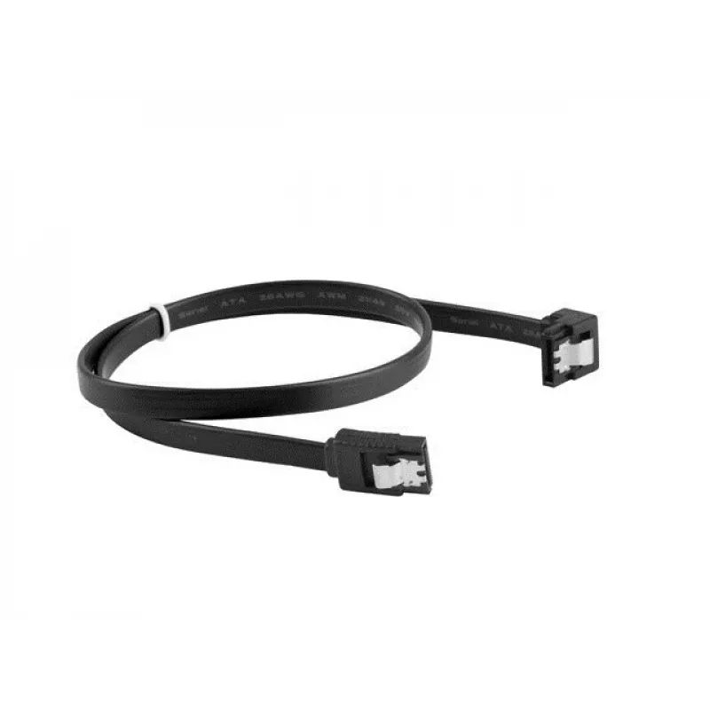 SATA III kaabel LANBERG CA-SASA-13CU-0050-BK 0,5 m, SATA 7-kontaktiline kuni 7-kontaktiline, 6 Gbit/s, must