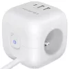 Toitepistik QOLTEC 52547 3× vahelduvvoolupistikupesa, 2× USB-A, 1× USB-C PD 20W