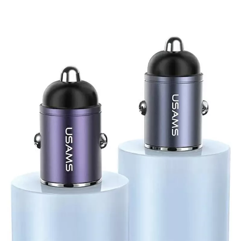 Autolaadija usams C38 30W — 1x USB-A + 1x USB-C kiirlaadimine