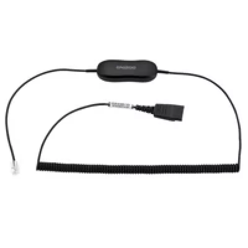 Jabra GN1218 AC 2m, keerdkaabel, must