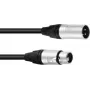 PSSO 3-kontaktiline XLR-kaabel 10 m, Neutrik-ühilduvate pistikutega heli ja DMX jaoks