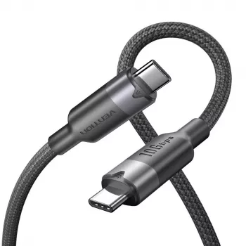 Vention USB 3.2 5A 10Gbps 1m BK USB-C to C kaabel