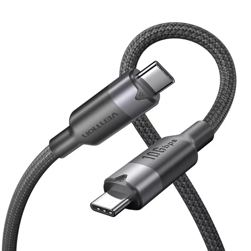 Vention USB 3.2 5A 10Gbps 1m BK USB-C to C kaabel