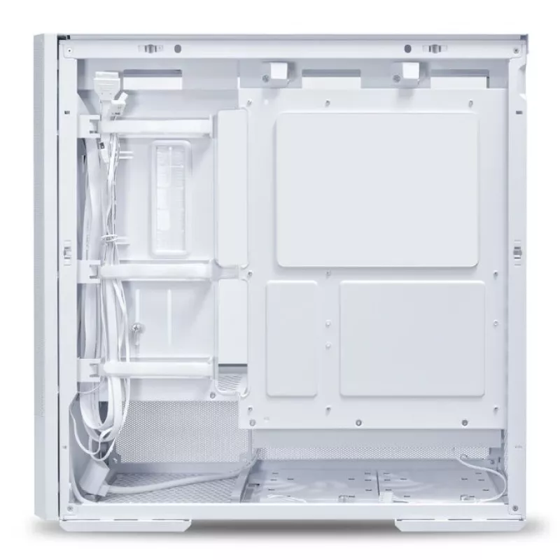 MidiTower arvutikorpus Lian Li LANCOOL 207 — valge, läbipaistev paneel, toetab ATX/MicroATX/MiniITX, ilma toiteplokita