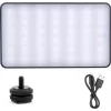 PULUZ Taskulambiga tasku-LED-fotolamp (must)